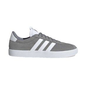 Adidas VL Court 3.0 Men’s Sneakers Gray/White Suede – Size 8 – New With Box
